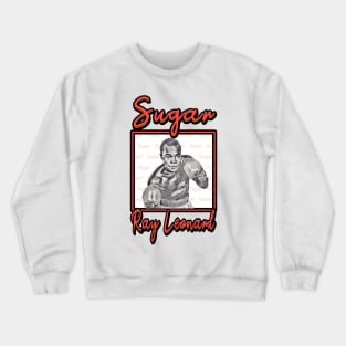 Sugar Ray Leonard White Crewneck Sweatshirt